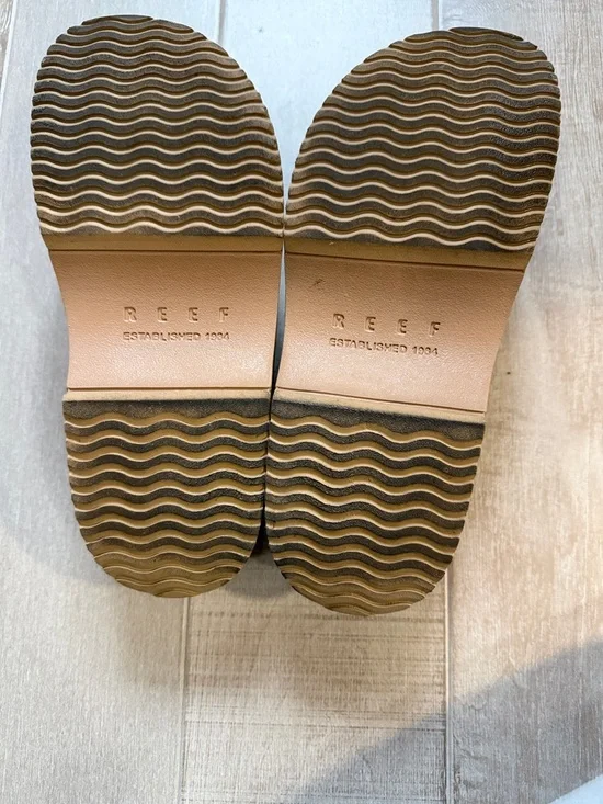 Reef Black and Tan Platform Mule Clogs - Picture 6 of 7